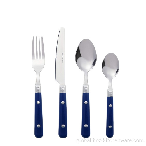 Stainless Steel Flatware 16-Piece Stainless Steel Flatware Silverware Cutlery Set Supplier